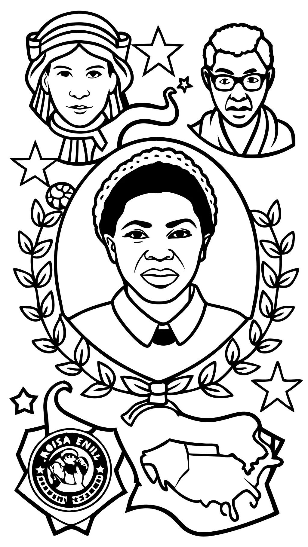 black history coloring page